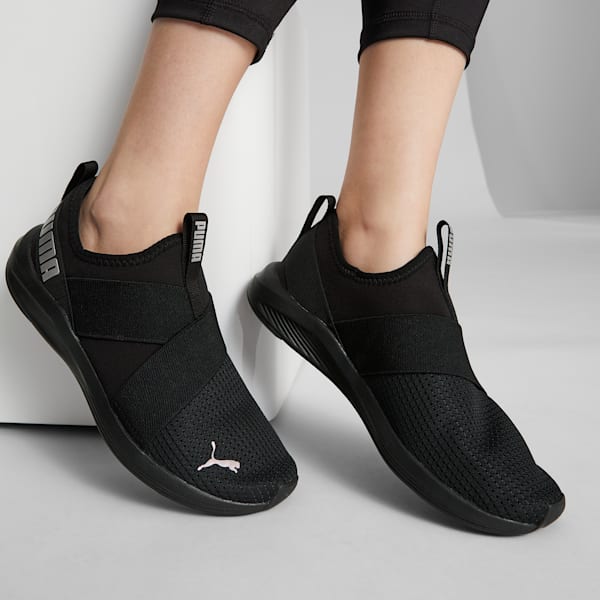 Zapatos de entrenamiento para mujeres sin cordones Prowl, Puma Black, extralarge